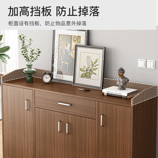 斯朴洛特鞋柜家用门口入户门玄关柜收纳客厅进门储物柜简易小户型鞋架 60公分 纯拉丝黑橡木 两门无抽 组装