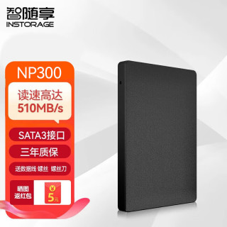 INSTORAGE SSD固态硬盘SATA3.0接口 台式机笔记本电脑硬盘 读速高达520MB/S  NP300 120GB+SATA数据线