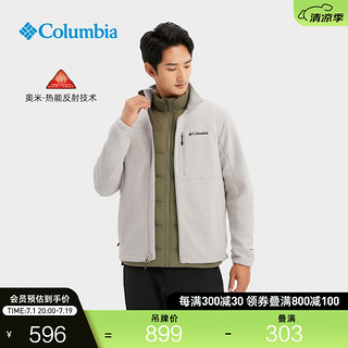 Columbia哥伦比亚户外男子银点保暖抓绒旅行休闲外套PM4518 278米白色 XXL(190/104A)