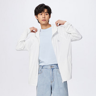 森马（Semir）外套男季夹克宽松简约防晒潮流时尚感连帽上衣109323108205 XXL 白色调