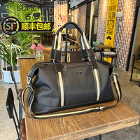 古梦短途手提包行李袋大袋容量旅行包包旅游便携包简约包 黑色 9106