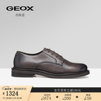 GEOX杰欧适女鞋2024秋季英伦风小皮鞋jk单鞋D46WYE 黑色C9999 35
