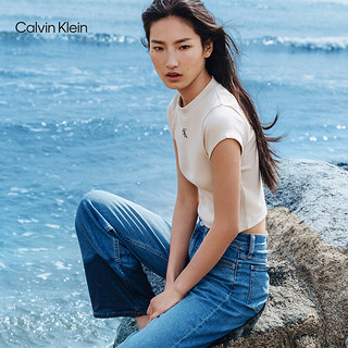 Calvin Klein Jeans【复刻90系列】24春季女士复古ck直筒牛仔裤J223368 1AA-牛仔浅蓝 26