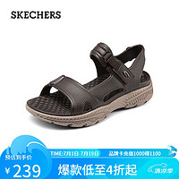 斯凯奇（Skechers）男士轻质休闲凉鞋243089 巧克力色/CHOC 42.0 