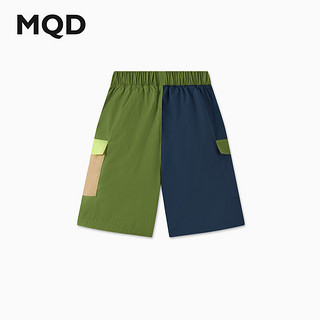 马骑顿（MQD）男大童24夏撞色户外风工装沙滩裤五分休闲裤 150cm