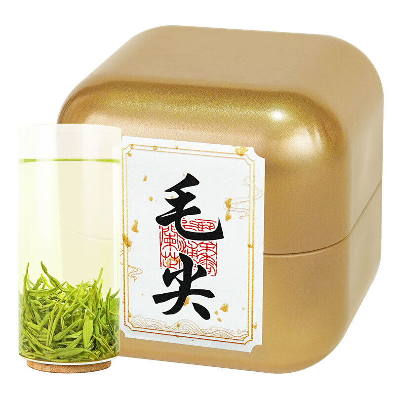 羽信 毛尖绿茶茶叶2024新茶春茶四川雨前高山云雾浓香型自己喝50克 品鉴装50克