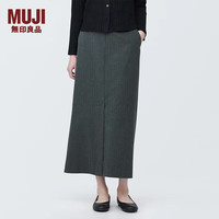 無印良品 MUJI(無印良品 )女式 不易起皱 尼龙 裙 长半身裙女款春季裙子 格雷系 BE1QTC4S 深灰色 XL (165/74A)