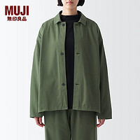 无印良品（MUJI）Labo 男女通用 棉混 夹克衫 男式女式无性别外套秋季款BF19PA3A 卡其绿 XS(160/80A)