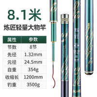 龙王恨（LOONVA） 鱼竿 炼匠轻量大物碳素钓鱼竿手竿 台钓鲫鱼鲤鱼鲢鳙青鱼草鱼杆 炼匠轻量大物