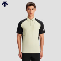 DESCENTE 迪桑特 运动健身系列男士短袖POLO衫夏季新品 LK-LIGHT KHAKI L(175/96A)