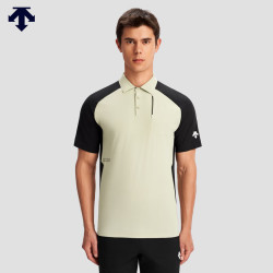 DESCENTE 迪桑特 运动健身系列男士短袖POLO衫夏季新品 LK-LIGHT KHAKI L(175/96A)