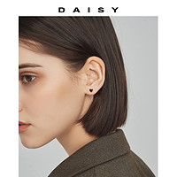 88VIP：Daisy dream 999纯银螺丝拧扣爱心耳钉女小众设计睡觉免摘小耳环气质个性耳饰