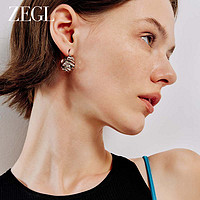 ZENGLIU ZEGL金属欧美风耳环女小众设计感高级耳钉2024年新款爆款耳扣耳饰
