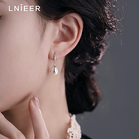 88VIP：Lnieer 925纯银珍珠花朵耳环女轻奢高级感耳钉复古气质耳坠2024新款耳饰