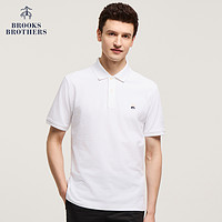 Brooks Brothers 男24夏经典logo商务纯色翻领短袖Polo衫