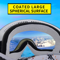 Marsnow 高端滑雪镜双层防雾滑雪镜 儿童大镜面户外滑雪眼镜