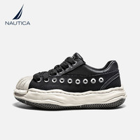 诺帝卡（NAUTICA）【明星同款】休闲鞋男女同款时尚情侣板鞋男贝壳头溶解底潮鞋子男