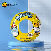 B.Duck小黄鸭儿童游泳圈 可爱小鸭圆形充气PVC宝宝泳圈救生圈 黄色