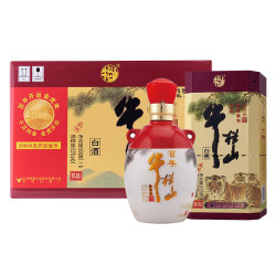 88vipniulanshan牛栏山百年陈酿三牛生肖虎年浓香型白酒53度500ml6瓶