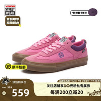 VISION STREET WEAR【2024新款】CHOPPER芭比粉复古T字头男女休闲帆布鞋美式滑板鞋 芭比粉 38