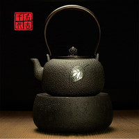 名古千代 【优选好壶】铁壶无涂层铸铁泡茶老铁壶电陶炉日本铁壶 一叶知秋套装