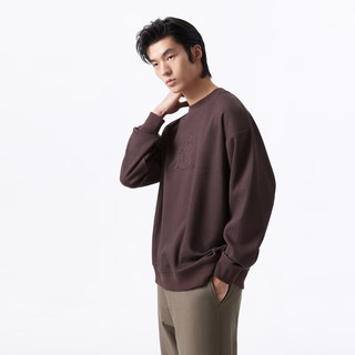 杰克·琼斯（JACK&JONES）秋季新款时尚潮流百搭舒适宽松胸前立体图案长袖卫衣男224333018