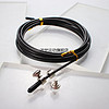 专业2.5mm跳绳配件绳套螺丝竞速中考替换钢丝小绳子细绳 黑色绳子加螺丝绳帽 如图 2.5mm实用