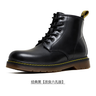 Mr.A 高帮真皮马丁靴 6孔版
