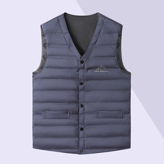 鸭鸭羽绒服鸭鸭服饰（yaya）羽绒马甲男内胆2023冬季新款轻薄休闲保暖中老年背心外穿马夹YG