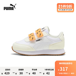 彪马（PUMA） 儿童幼童魔术贴休闲鞋 ADAPTOR MATCH V PS 401496 白色-白-亮橘色-黑色-03 28