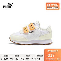 彪马（PUMA） 儿童幼童魔术贴休闲鞋 ADAPTOR MATCH V PS 401496 白色-白-亮橘色-黑色-03 29