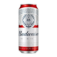 88VIP：Budweiser 百威 啤酒经典醇正红罐拉格450ml*1听