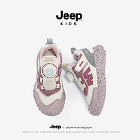 Jeep 吉普 儿童透气网面软底跑步运动鞋