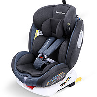 SPACE ARMOR 太空甲 儿童安全座椅汽车用0-4-12岁宝宝婴儿车载旋转可坐可躺睡isofix 雾黑蓝--ISOFIX款