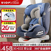ULOP 优乐博 梦想号 KBH380 安全座椅 0-12岁 牛仔蓝