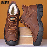 TWEAK 断码特价冬季男鞋高帮休闲运动鞋加绒保暖防水防滑户外棉鞋