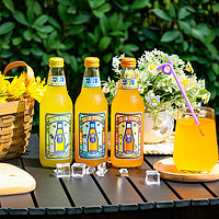华洋 1982汽水碳酸饮料358ml组合套装玻璃瓶橙青柠果汁老广州风味
