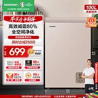 Ronshen 容声 100升冰柜小型家用冷冻冷藏 迷你冷柜 一级能效节能卧式 电脑智能精控BD/BC-100MSYA
