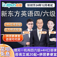 Hujiang Online Class 沪江网校 新东方英语四级六级网课王江涛零基础4级6级备考资料视频网络课程