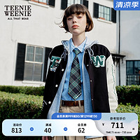 Teenie Weenie小熊春装学院风棒球服外套女 黑色 165/M