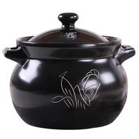 泥火匠陶瓷3800ml刻花汤煲明火耐热高温炖肉罐中药煲汤药壶熬药煮粥砂锅 刻花汤煲3.8L（2-4人）