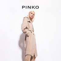 【年中特惠】PINKO 经典长款收腰风衣100234A0IQ