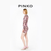 【季末精选】PINKO 2024春夏印花平纹针织迷你连衣裙103257A1O5