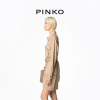 【季末精选】PINKO 2024春夏工装风收腰连衣裙102997A1NF