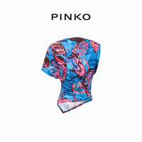 【季末精选】PINKO 2024春夏印花不规则单袖T恤103196A1PC