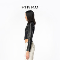 【季末精选】PINKO 2024时尚皮面短外套103010A1KB