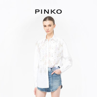 【季末精选】PINKO 2024春夏休闲宽松白衬衫102476A1P1