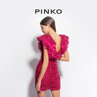 【年中特惠】PINKO 全亮片刺绣无袖连衣裙100389A0LA