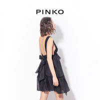 【年中特惠】PINKO 半透视短款吊带连衣裙102305A1BV