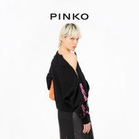 【季末精选】PINKO 2024春夏短款印花圆领卫衣103245A1QM